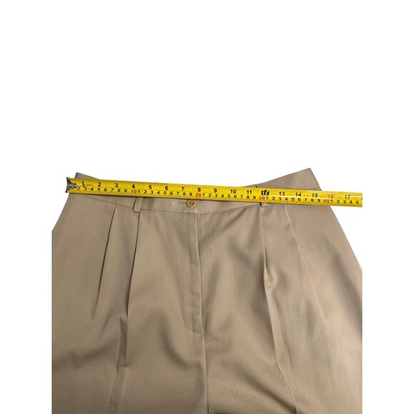 Talbots Pleated‎ Front Pants Womens Size 12 Beige Corpcore Neutral Capsule FLAW - Picture 4 of 14